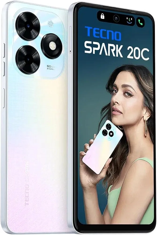 [Super Brand] TECNO SPARK 20C 256GB/128GB + 12(4+8)GB/8(4+4)GB RAM 6.6" 90Hz 50MP 5000mAh 18W Type-C Fast Charge Dual Speaker Dual SIM 4G Smart Phones Side Fingerprint