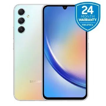 Samsung Galaxy A34 5G 128GB Storage 8GB Ram IP67 Waterproof and dust resistant 6.6'' 120Hz Amoled screen 48MP Tripple camera Android 13 5000mAh 25W Fingerint unlock Dual sim smartphone