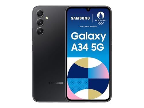 Samsung Galaxy A34 5G 128GB Storage 8GB Ram IP67 Waterproof and dust resistant 6.6'' 120Hz Amoled screen 48MP Tripple camera Android 13 5000mAh 25W Fingerint unlock Dual sim smartphone