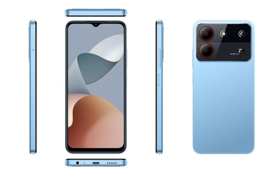 Celular ZTE Blade A54 128GB ROM + 4GB RAM EXTENDABLE TO 8GB 6.6" FULL HD+ SCREEN BATTERY 5000mah 13mpx DUAL RARE CAMERA  AND SIDE FINGERPTINT ANDROID 13 SMARTPHONE