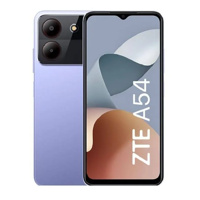 Celular ZTE Blade A54 128GB ROM + 4GB RAM EXTENDABLE TO 8GB 6.6" FULL HD+ SCREEN BATTERY 5000mah 13mpx DUAL RARE CAMERA  AND SIDE FINGERPTINT ANDROID 13 SMARTPHONE