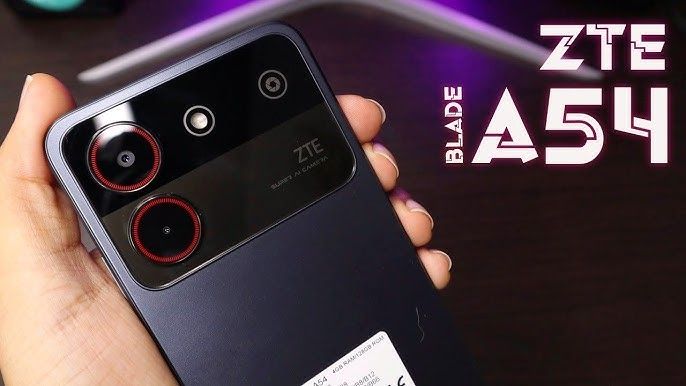 Celular ZTE Blade A54 128GB ROM + 4GB RAM EXTENDABLE TO 8GB 6.6" FULL HD+ SCREEN BATTERY 5000mah 13mpx DUAL RARE CAMERA  AND SIDE FINGERPTINT ANDROID 13 SMARTPHONE