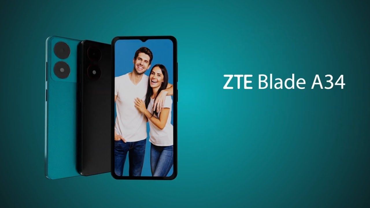 ZTE Blade A34 64 ROM+ 4GB RAM(Expandable Upto 8GB RAM) 4G Network Dual-SIM 6.6 INCH 90Hz LCD Screen 8MP Camera Type-C Charging 5000mAh Battery Face. Smartphone