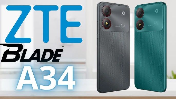 ZTE Blade A34 64 ROM+ 4GB RAM(Expandable Upto 8GB RAM) 4G Network Dual-SIM 6.6 INCH 90Hz LCD Screen 8MP Camera Type-C Charging 5000mAh Battery Face. Smartphone