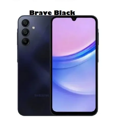 Samsung Galaxy A15 128GB+4GB 50MP Triple Camera Mediatek Helio G99 6.5" 90Hz Display Android 14 5000mAh 25W Type-C Charge Smart Phones