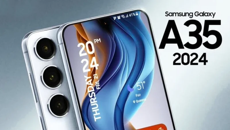 New Arrival Samsung Galaxy A35 5G 256GB+8GB 120Hz 6.6" AMOLED 50MP Triple Camera Android 14 5000mAh 25W Type-C Smart Phones Fingerprint Unlock