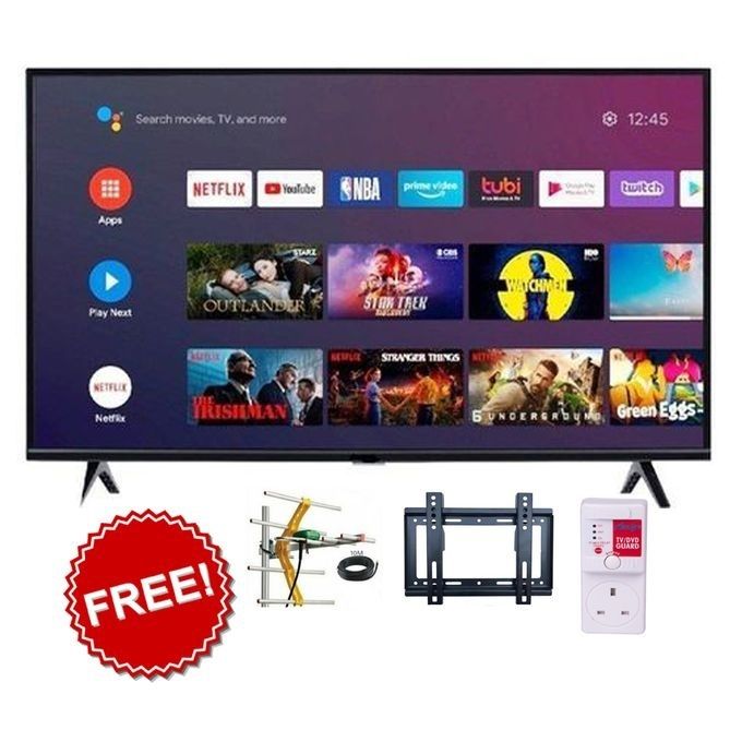 SYINIX 32" INCHES SMART FRAMELESS TV-NETFLIX/YOUTUBE/USB/HDMI+free gift