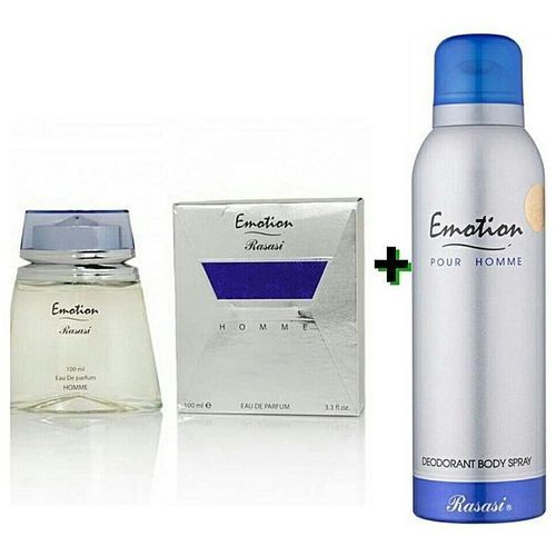 Rasasi EMOTION Perfume For Men + Deo