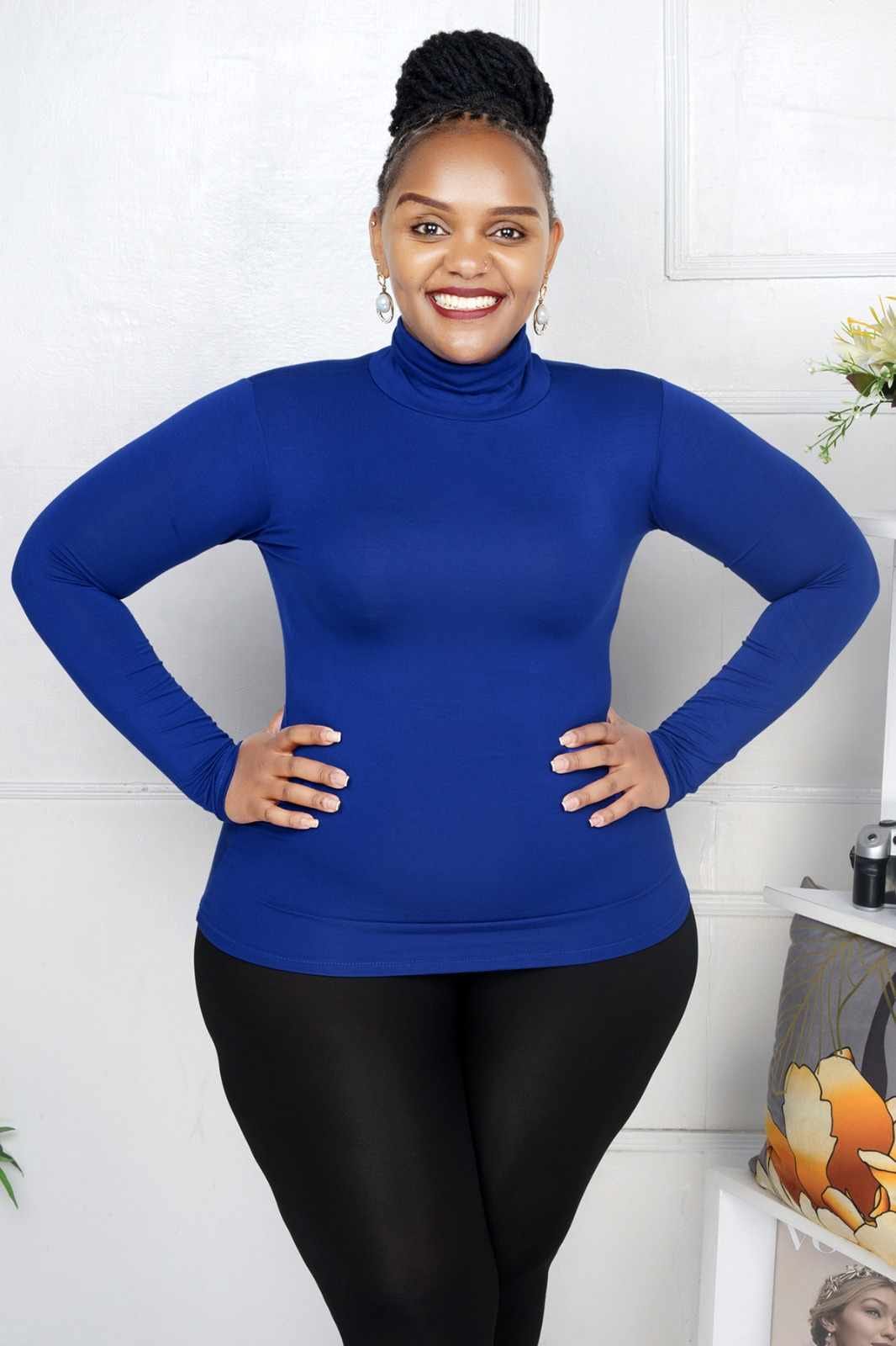 Ladies cotton pullneck