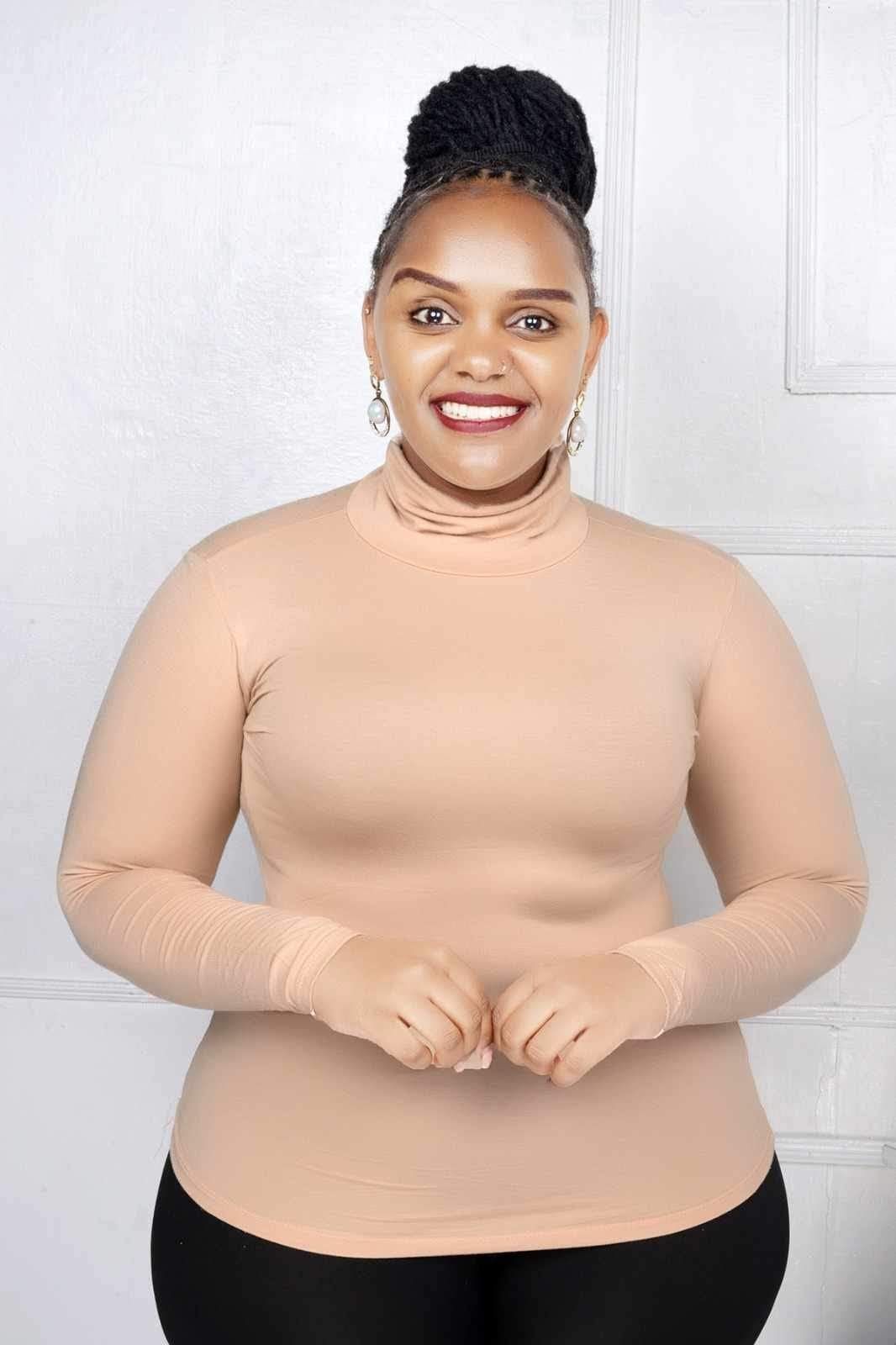 Ladies cotton pullneck