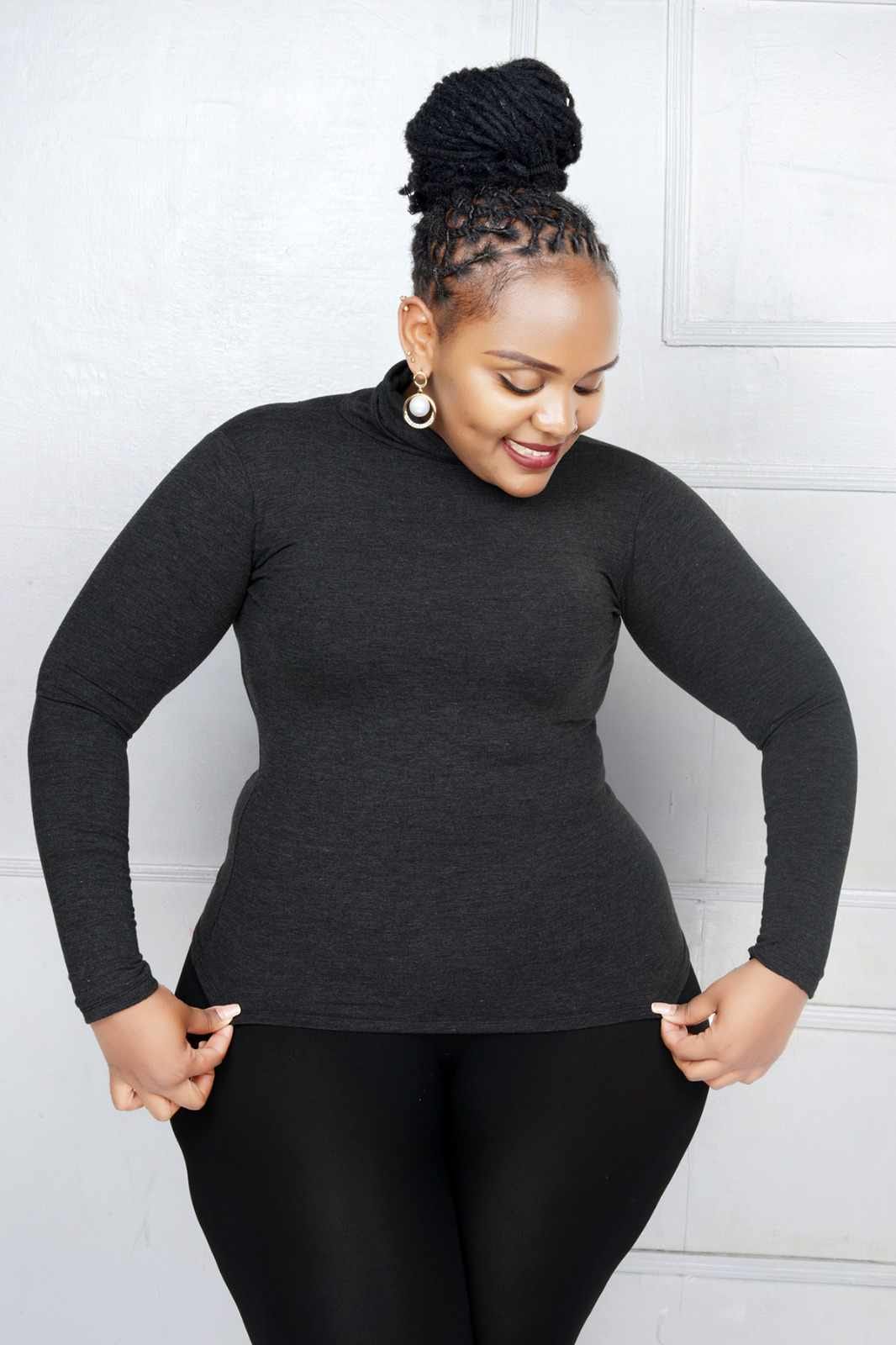 Ladies cotton pullneck