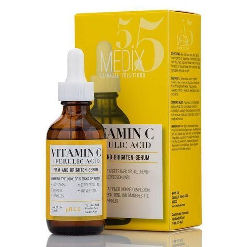 Medix5 5 Medix 5.5 VITAMIN C & GLYCOLIC ACID Firming & Brightening Facial Serum.