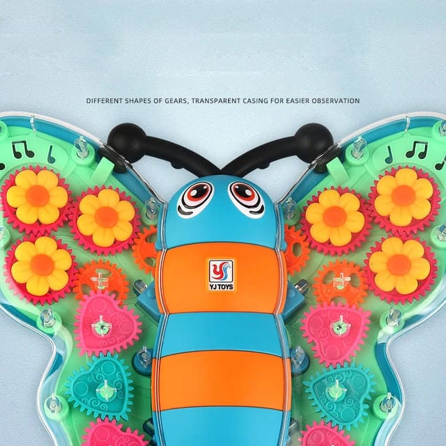Gear butterfly battery operated Gear butterfly a great gift for birtdays christmas or any memorable day a conveniet and elegant home decor
