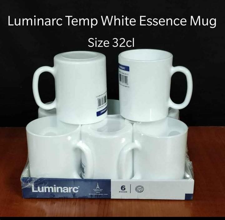 6pcs luminarc plain cups 6pc Black Ceramic Tea Cups Mugs drinkware accessoriesCeramic material Quality