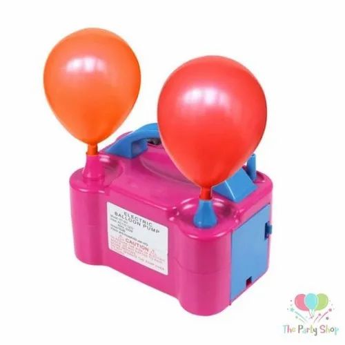 Plastic Two Nozzles High Power Electric Balloon Inflator Air Pump Portable Inflator Dual-Nozzle Globos Machine Air Balloon Blower for Party Balloon Arch & Column Stand