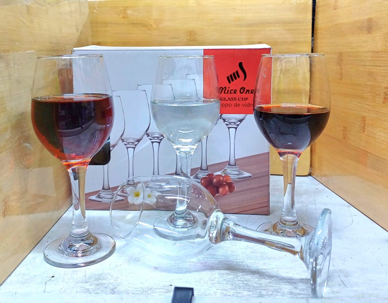6pcs NiceOne wine glasses High quality wine glasses LONG STEM WINE glasses
