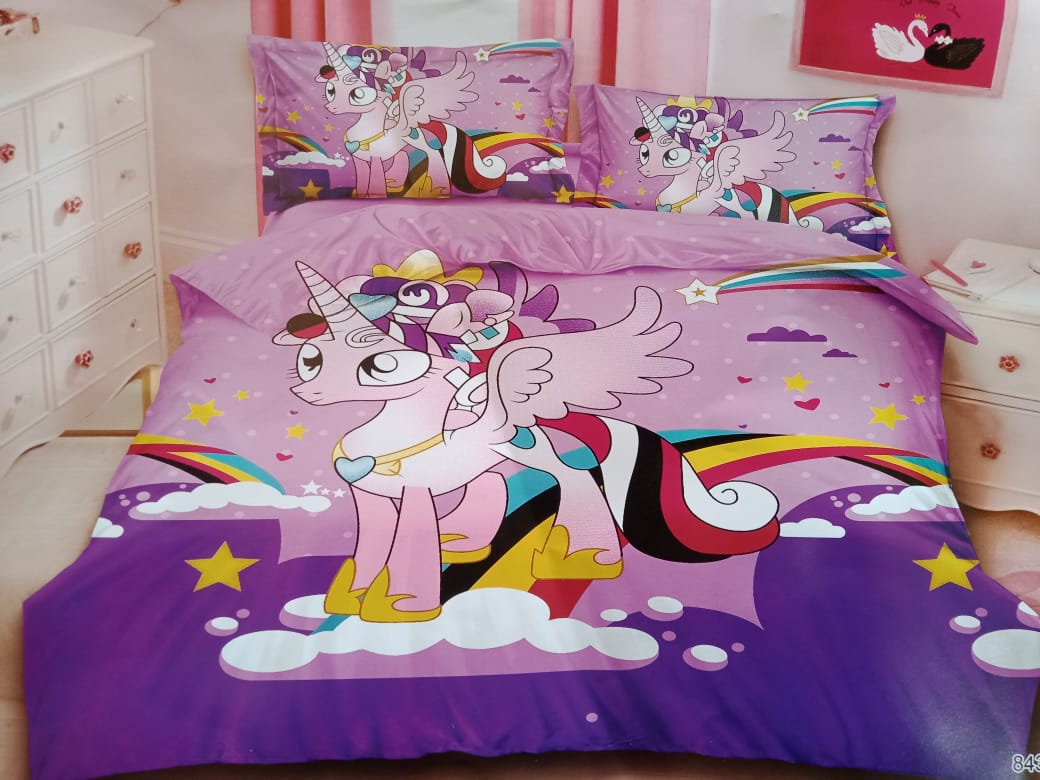 CARTOON THYMED DUVET  cartoon themed Duvet set is distinguished by its high level of softness and warmth. It is breathable and hypoallergenic, stronger and longer lasting ..