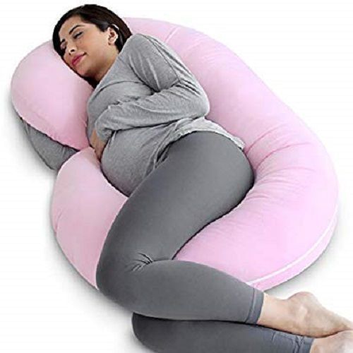 C shaped pregnancy pillow Pregnancy pillows ▫ C shape ▪ Made of ; ▫ Microfiber ▫ Satin inner cover ▫ Removable outer cotton cover. ◾ Size; standard