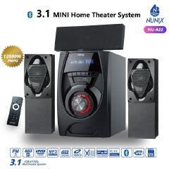 A22 mini home theater system The power output is 10,000 WattsWith this stylish subwoofer your living room/other room  will be brought to life and make it more lively.  This sound system is designed fo