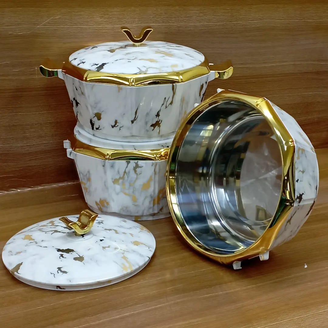 casserole luxurious insulated Nordic golden touch food warmers 2000,2500,3000