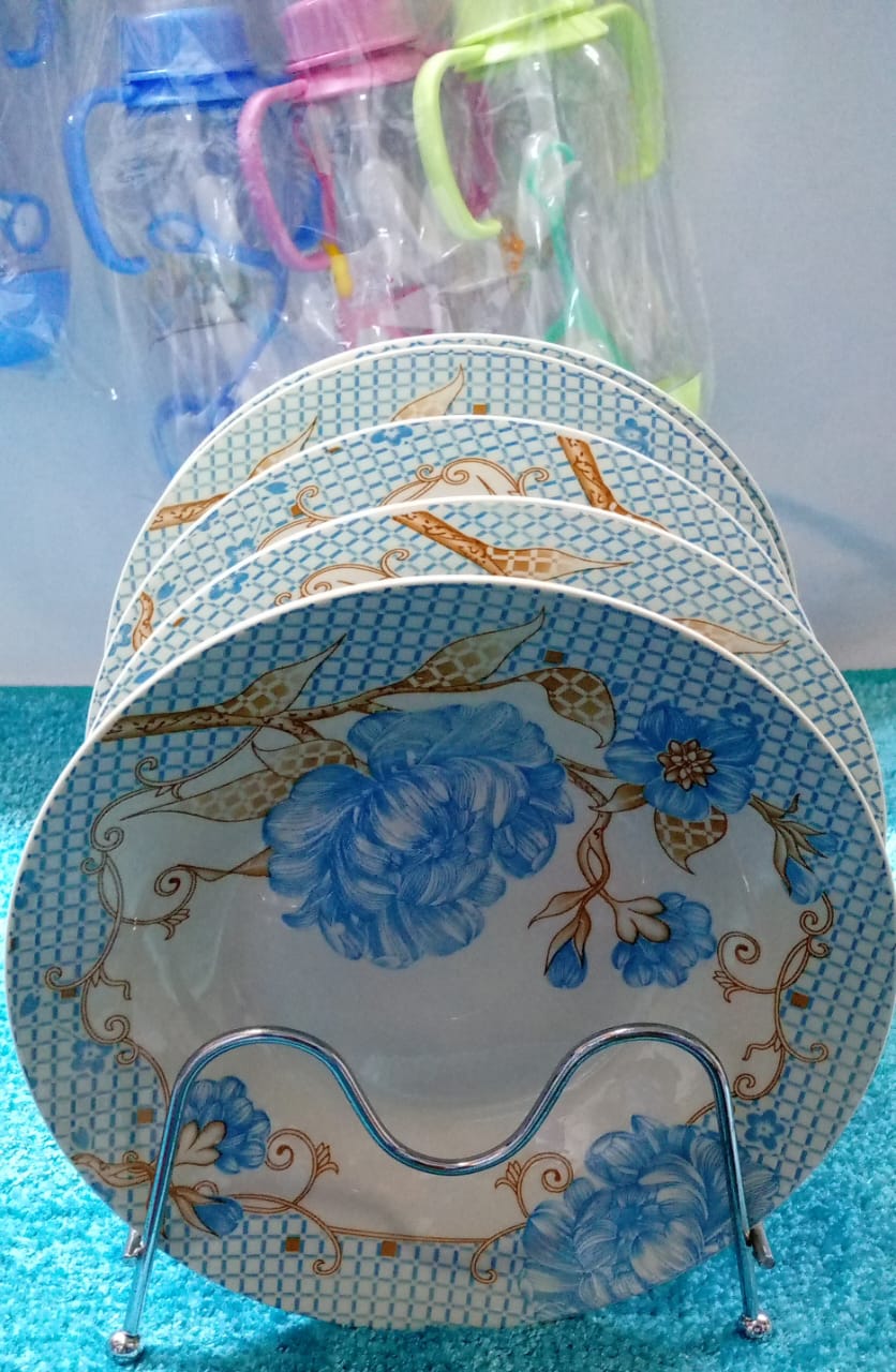 dinner plates Set Of 6 Beautiful Dinner Serving Ceramic Plates Pack of 6 dinnerset plates, made from durable ceramic material . Colorful stylish looking