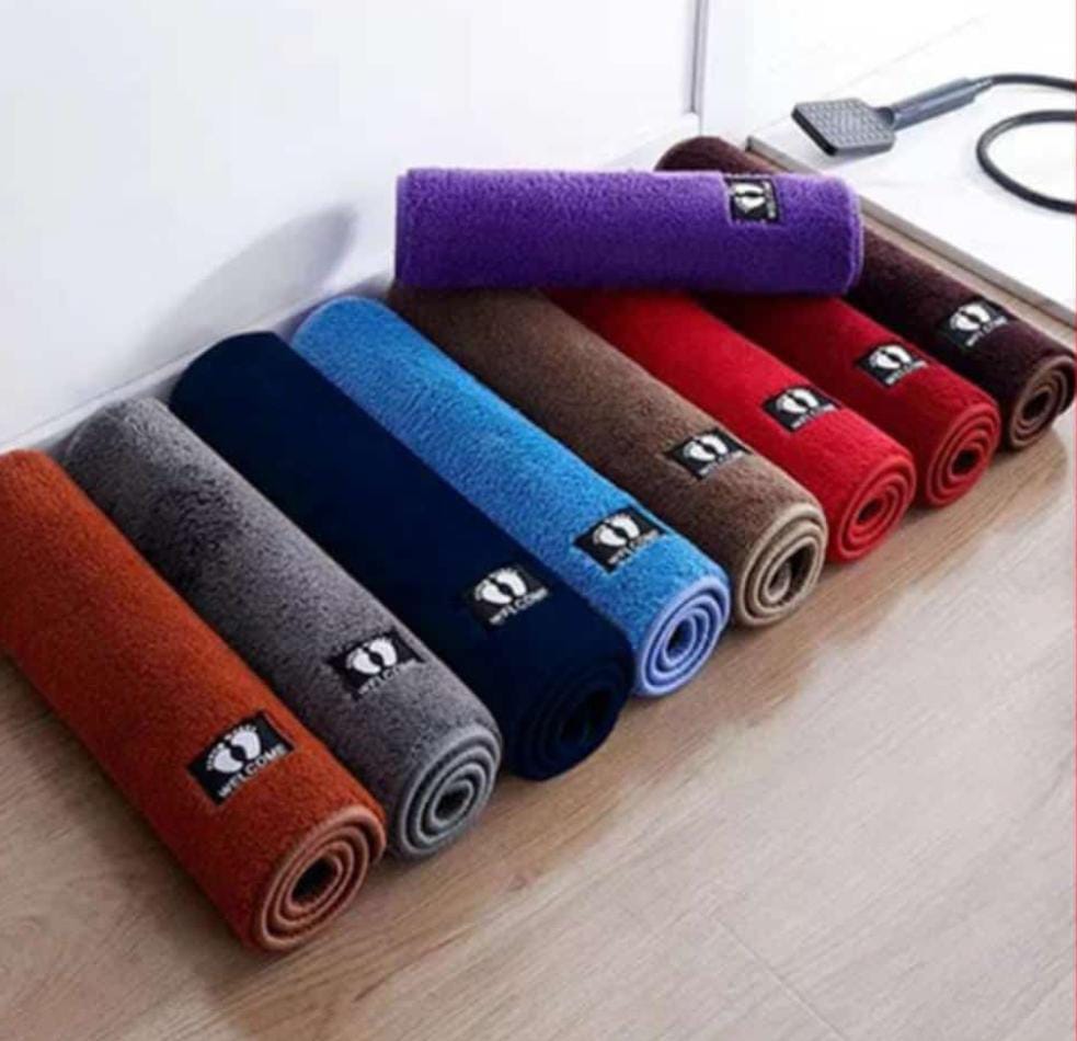 Welcome Classic Door mat/Bath matProtectors Area Rugs Home Décor Bath Rugs ,Water absorption Slippage prevention and insulating feet from cold floor tiles