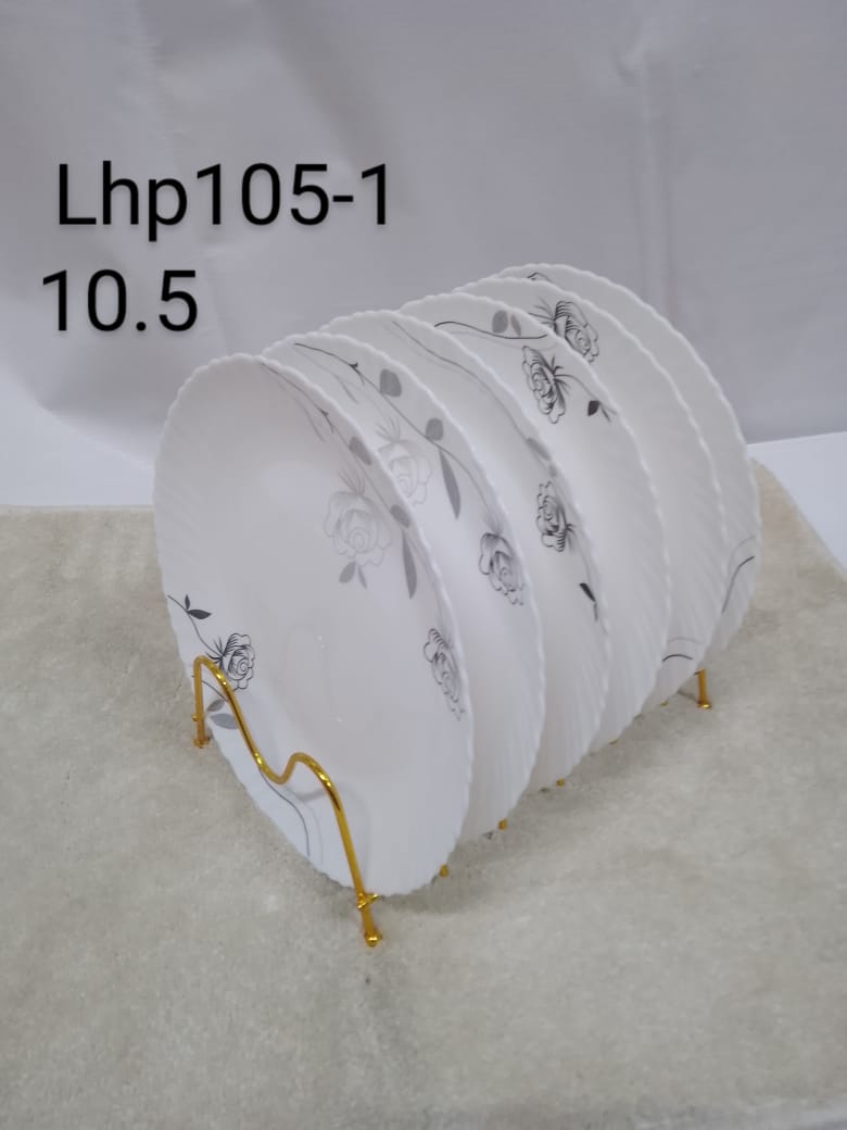 DINNER FLOWERED . Ceramic flowered kitchen dinner plates.set of 6pcs.