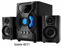 Iconix IC-4211 2.1Specially designed for the music lovers, this Speaker system was made to impress with a high sound quality that will ensure you enjoy the good music that you love listening to. When