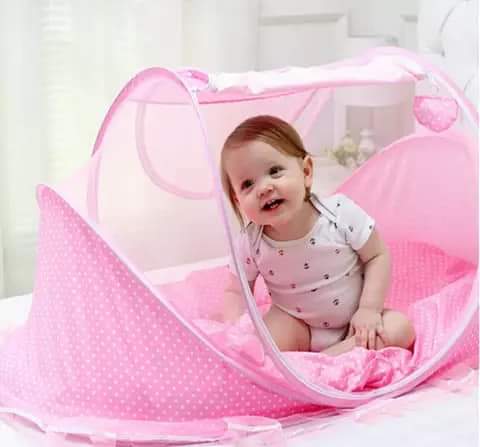 Baby nest Portable & Foldable Baby Bassinet/Sleeping Nest/ Cot/ Mosquito Net as picture normal