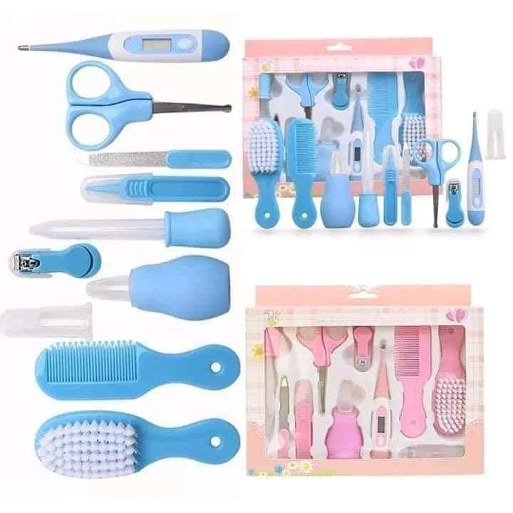 baby Carekit 1PC baby comb 1PC baby thermometer 1pc baby brush 1pc baby Dropper - Feeding device 1pc baby clipper/ tweezers 1pc  baby scissor 1pc Nail Cutter 1pc Nasal absorption device