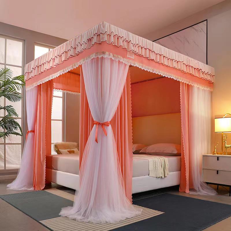 Canopy 4 stand HIGH QUALITY Canopy 4 stand Decorative Bed Curtain and Bedroom Mosquito Net color 1 6x6