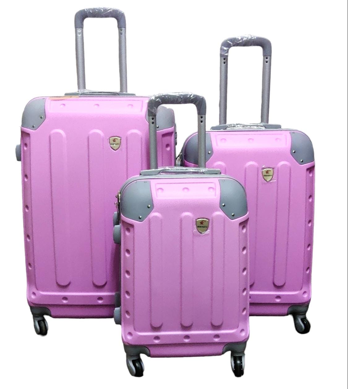 Travel bags 3 IN 1 PLASTIC SUITCASES SIZE 27 Unbreakable Fiber