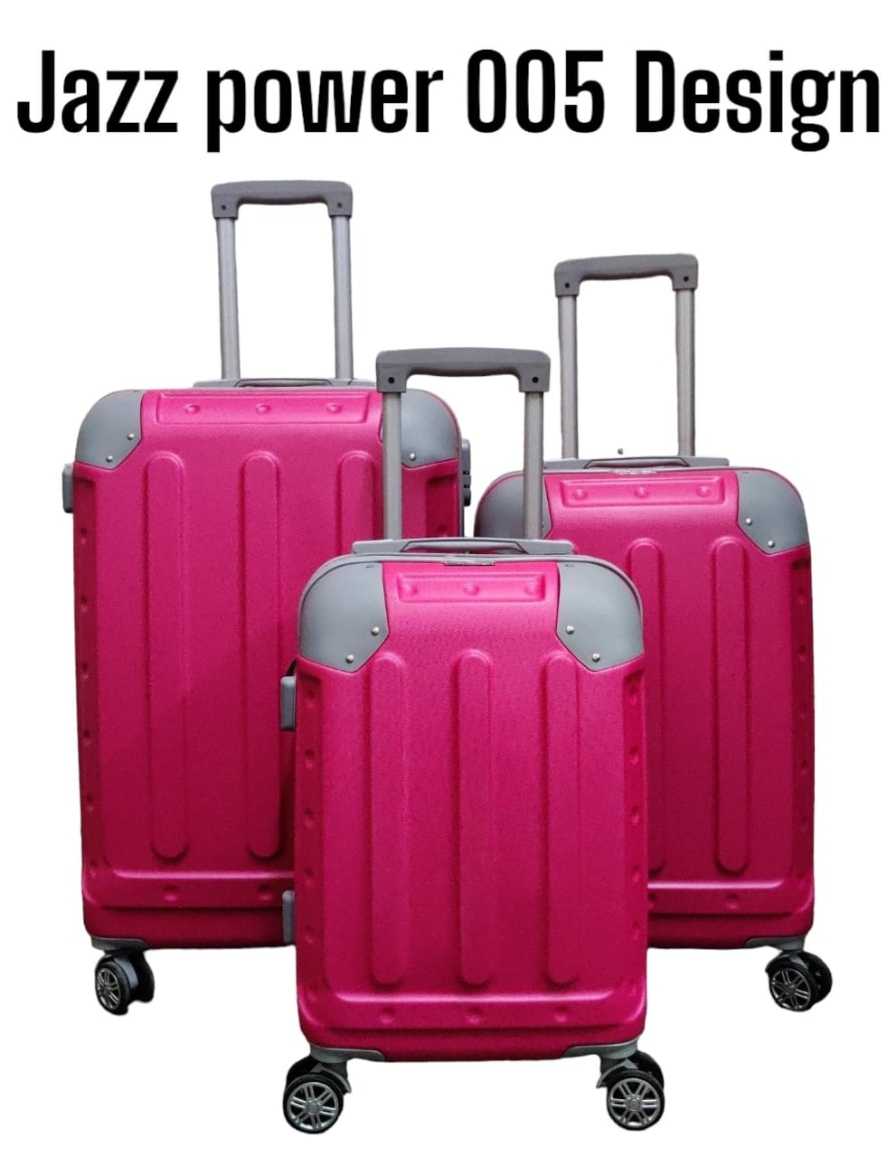 3 in 1 suitcase pvc  size 30 Luxurious Fibre Suitcase Travel Bag 3pcs Good Quality Luggage Bag.