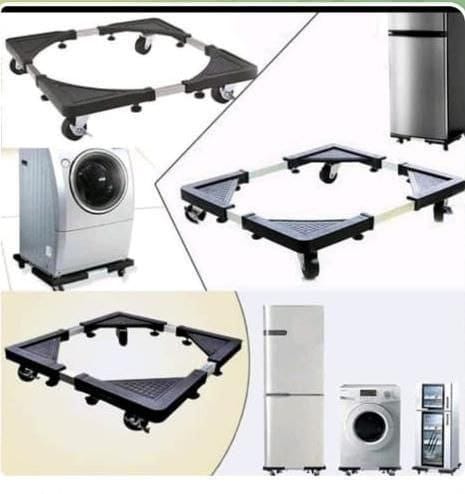 Adjustable Fridge Stand Washing machine Cooker Stand with lockable wheels