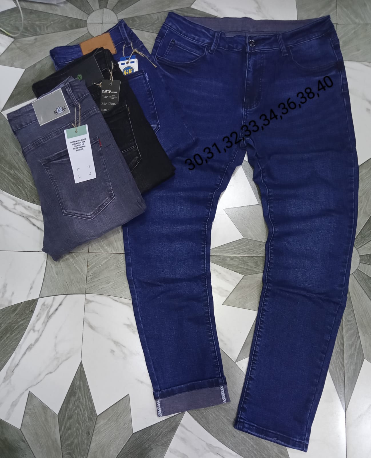 Fashion 3 Premium Quality Men's Jeans Trousers - Durable, Comfortable, and Stylish Denim with Perfect Fit and Sustainable Craftsmanship"
