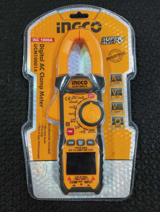 INGCO DCM100014 Digital AC clamp meter 1000A