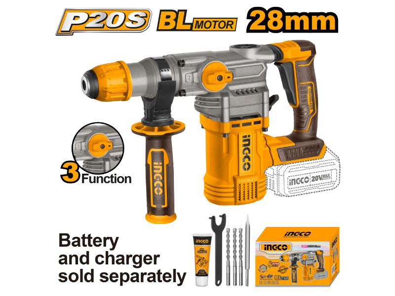 INGCO CRHLI20288 Lithium-Ion rotary hammer 20V