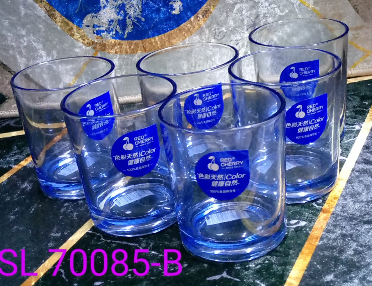 RED CHERRY GLASSES 6 piece packquality suitable for cold drinks
beautiful design