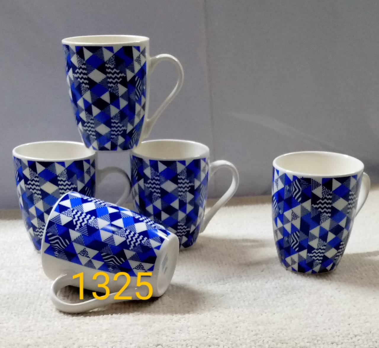 6pcs long mugs Long colorful Ceramic Coffee /Tea Mugs For serving coffee and tea Easy to clean Heavy durable ceramic material a set of 6