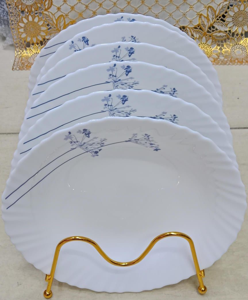 Diva 6 pcs dinner plates6 pcs diva plates Extra Strong Dinner plate. A great addition to any tabletop style, Polar White exudes a decorated design that is perfect for fast casual or outdoor dining ser