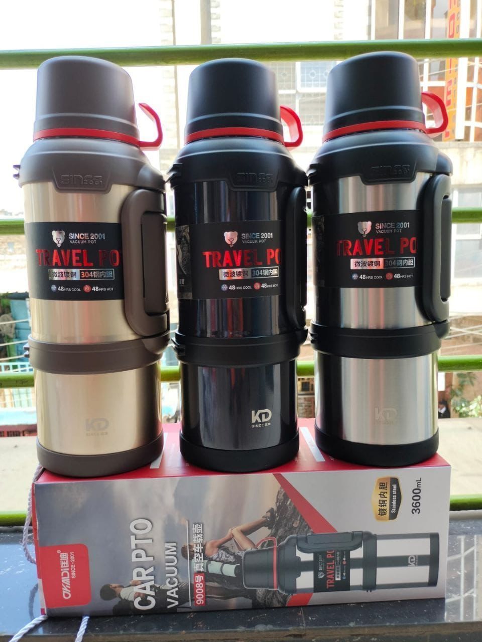 KD Carpto Vacuum Flask Stainless steel strainer High Quality Unbreakable Stainless steel drink bottle keeping hot and cold airless ...