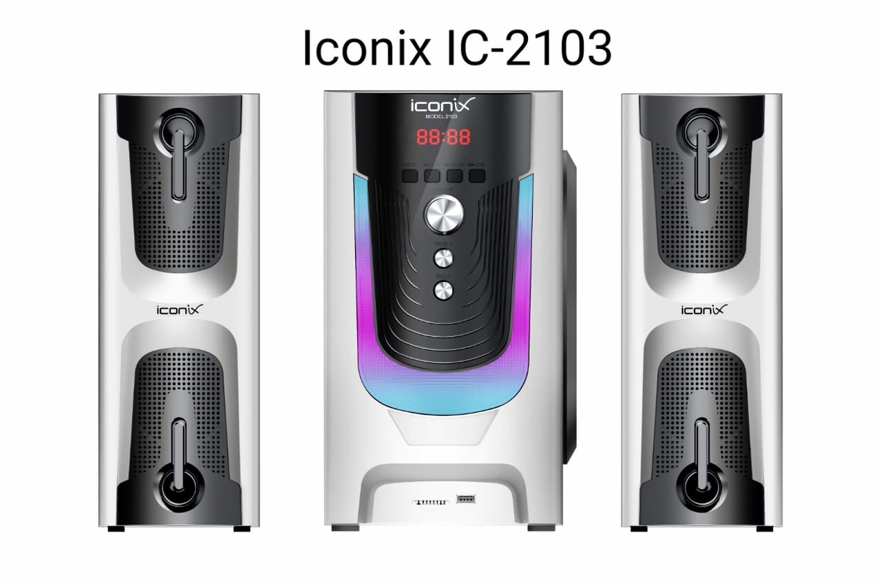 Iconix IC-2103 2.1 The mini home theater is USB powered and comes with smart capabilities such as Bluetooth connectivity