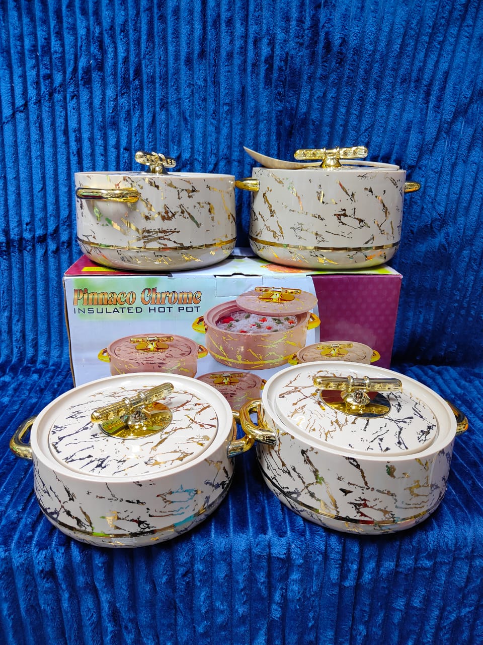 Pinnaco Hotpot Keep your food hot and fresh for upto 6 Hours with this elegant and very stylish 4 Piece Food Warmer Server Hot Pot. They are insulated with tough, oduorless, hygienic, durable and virt