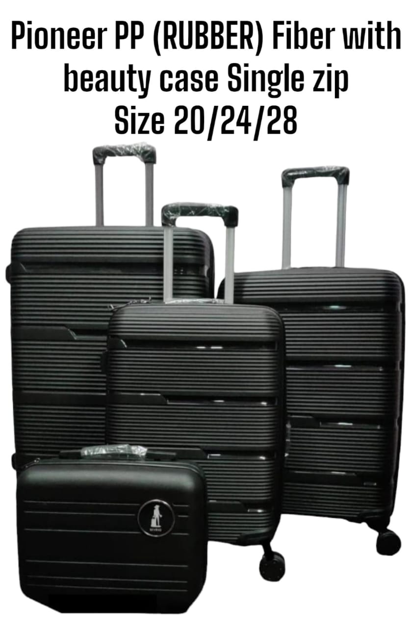 pioneer pp 3 In 1 Fibre PVC SuitcaseStylish travel suitcase made from durable fibre 
Comes with a set of 360-degree wheels for convenient movement
Large and spacious enough for your belongings
Ideal f