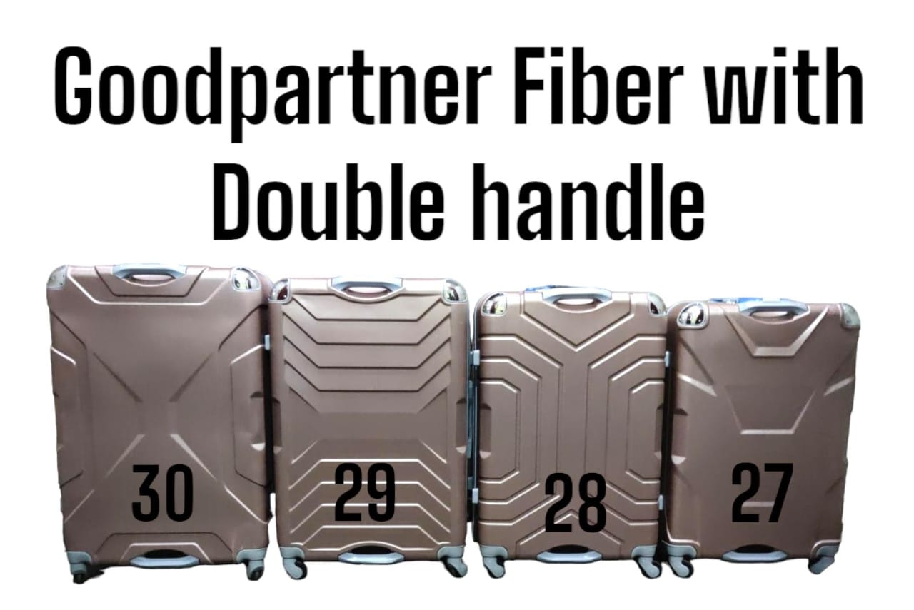 GOOD PARTNER DOUBLE HANDLE FIBER Good Partner 3 In 1 Fibre PVC Suitcase