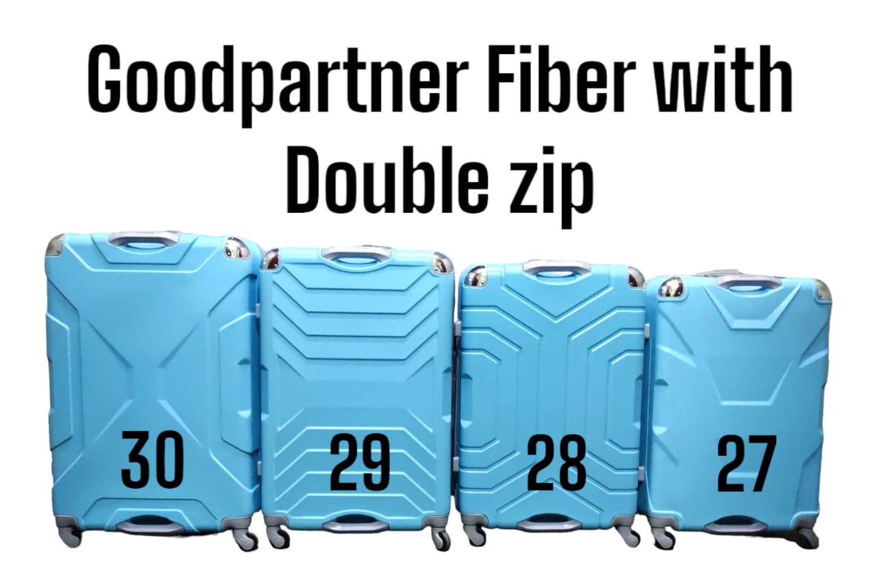 GOOD PARTNER DOUBLE HANDLE FIBER Good Partner 3 In 1 Fibre PVC Suitcase