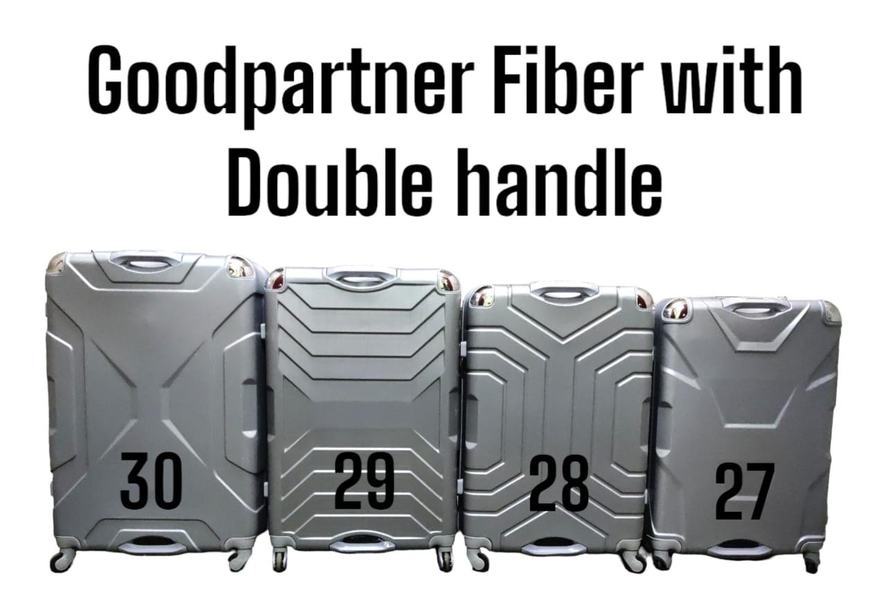 GOOD PARTNER DOUBLE HANDLE FIBER Good Partner 3 In 1 Fibre PVC Suitcase