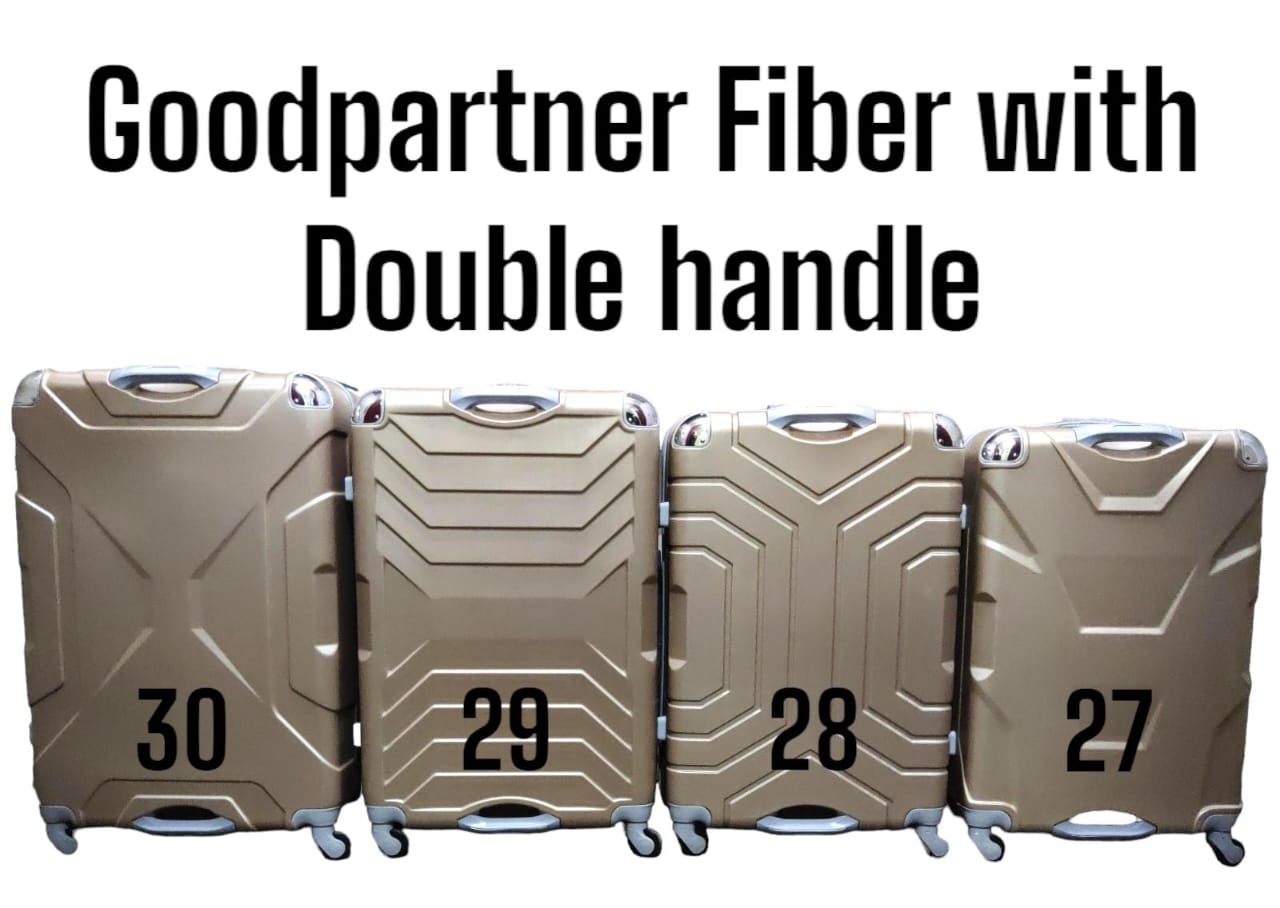 GOOD PARTNER DOUBLE HANDLE FIBER Good Partner 3 In 1 Fibre PVC Suitcase
