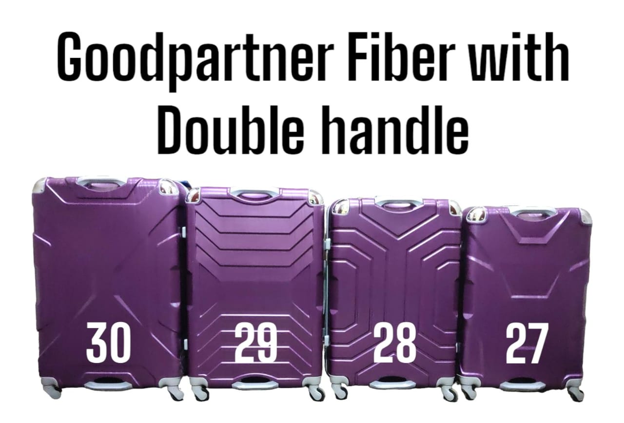 GOOD PARTNER DOUBLE HANDLE FIBER Good Partner 3 In 1 Fibre PVC Suitcase