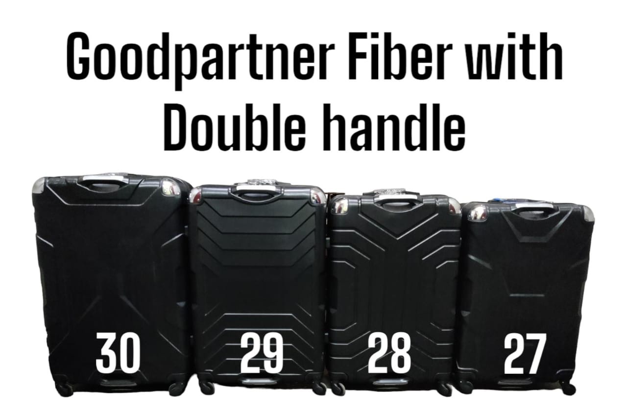 GOOD PARTNER DOUBLE HANDLE FIBER Good Partner 3 In 1 Fibre PVC Suitcase